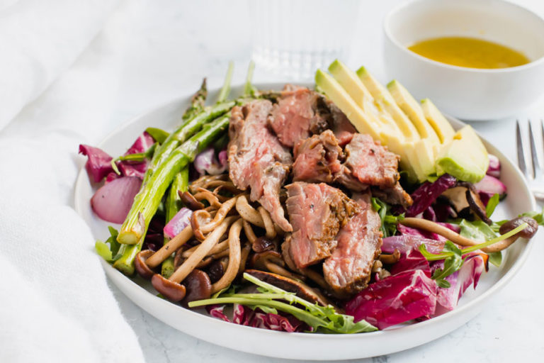 Keto Grilled Steak Salad Recipe - Ketofocus