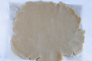 Keto pot pie turnover dough rolled flat