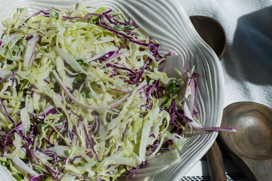 creamy keto coleslaw