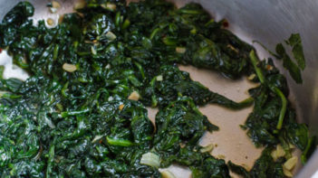 cook the liquid out of the spinach