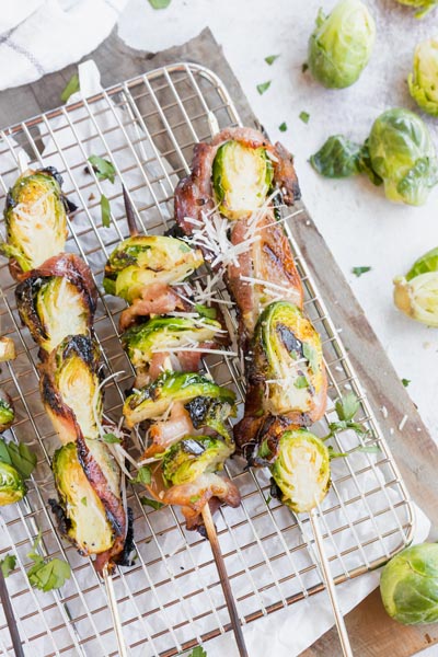 Skewered Bacon Brussels - Recipes - Hasty Bake Charcoal Grills