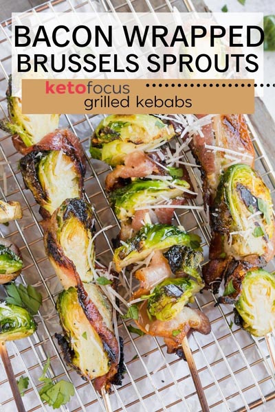 grilled kebabs with brussels sprouts and bacon