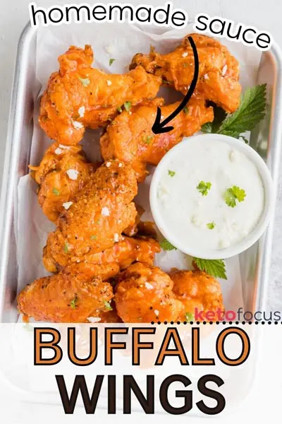 Keto Buffalo Wings with Homemade Sauce 1.8g Net Carbs Keto Buffalo Wings with Homemade Sauce 1.8g Net Carbs