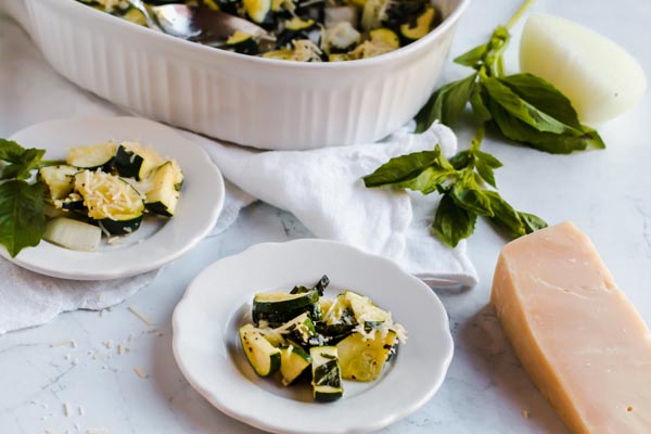 zucchini options with cheese on the side