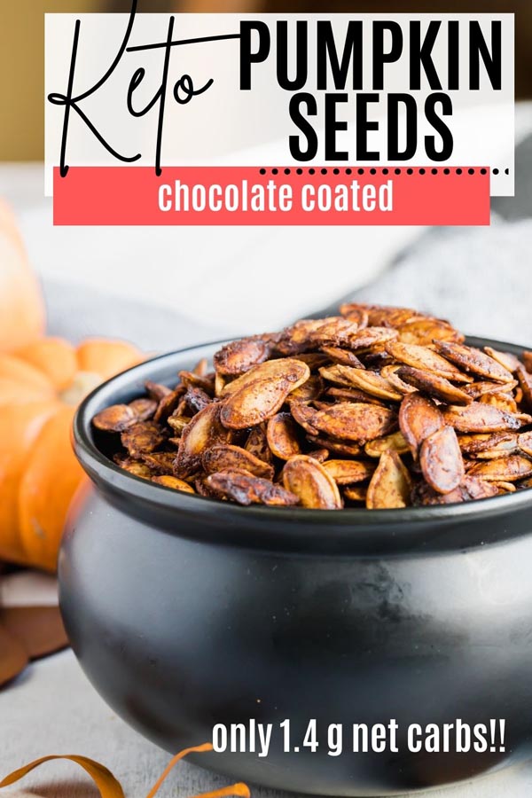 seasoned pumpkin seeds in a caldron