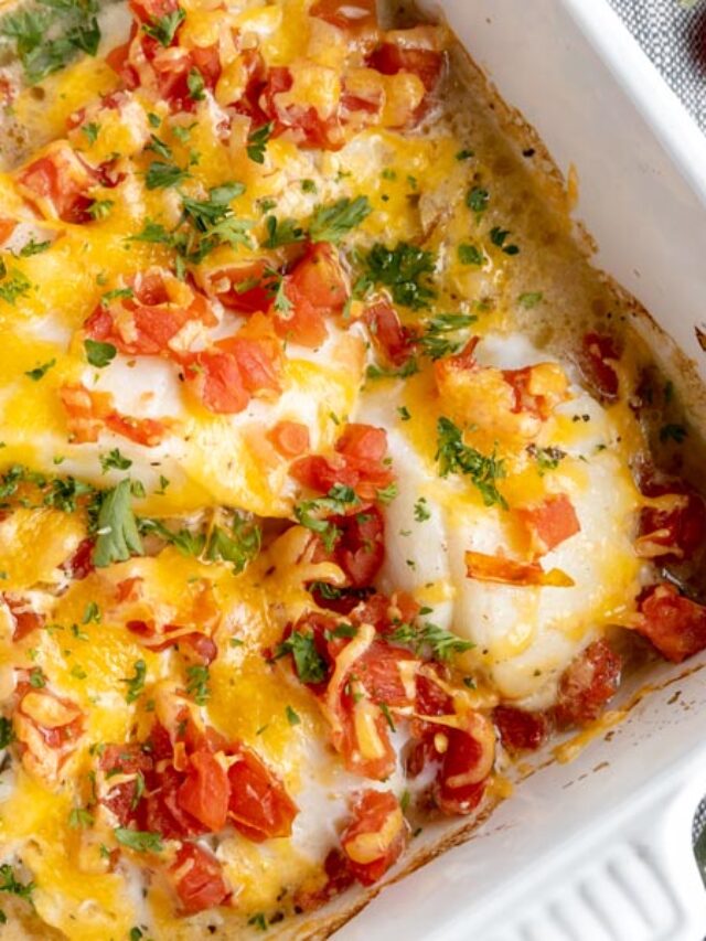 Easy Keto Fiesta Baked Cod Recipe - Ketofocus