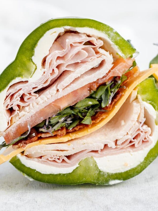 Keto Bell Pepper Sandwich Story Ketofocus
