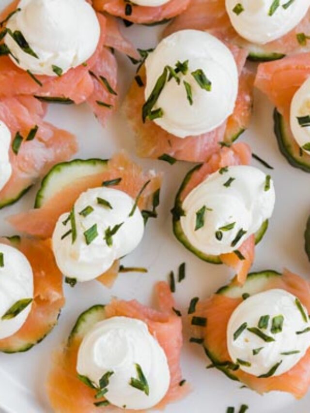 Savory Salmon Cucumber Appetizer with Cream Cheese for Keto Lovers