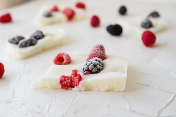 lots of yogurt bars on the surface