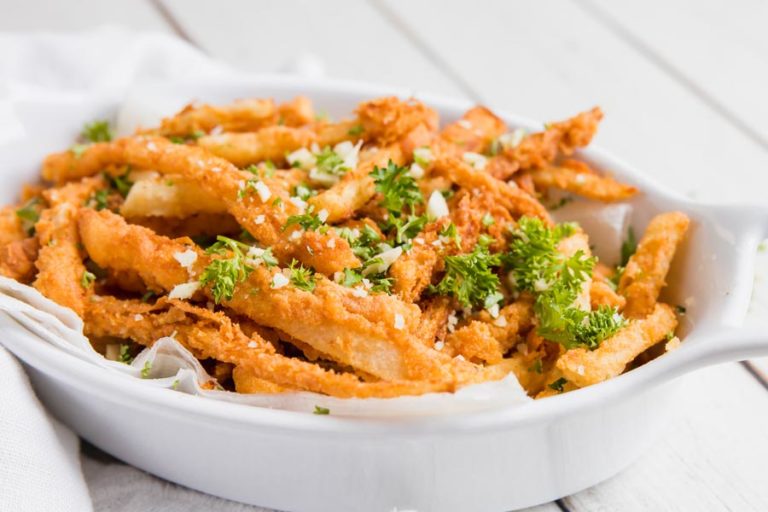 Garlic Parmesan Keto Jicama Fries Recipe Ketofocus