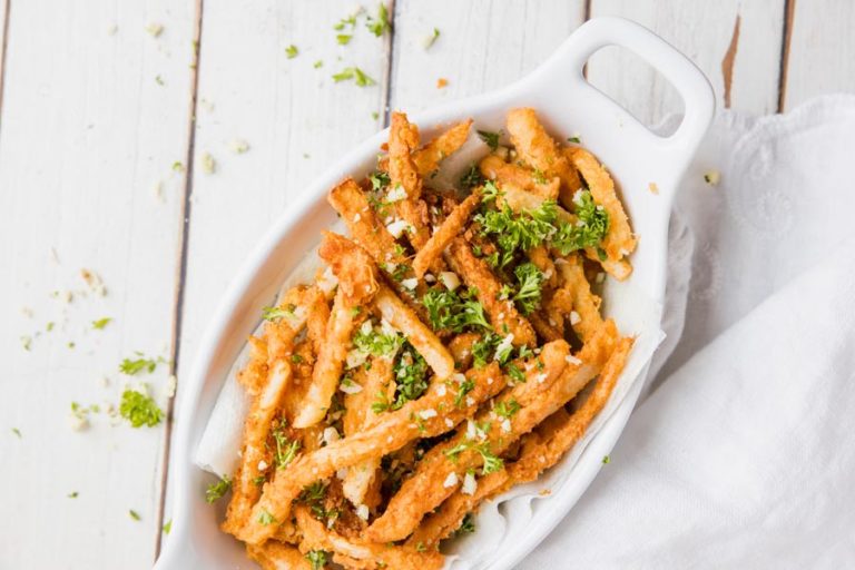 Garlic Parmesan Keto Jicama Fries Recipe Ketofocus