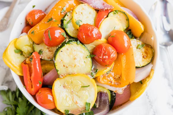 vibrant colored vegetables in a bowl