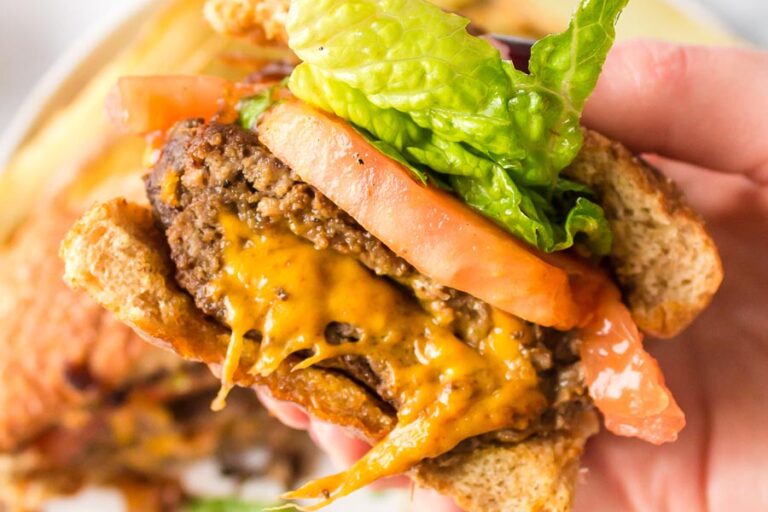 Juicy Lucy Burger (with melted cheese inside every bite!)