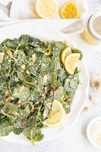 Kale Salad with Lemon Garlic Dressing Kale Salad with Lemon Garlic Dressing