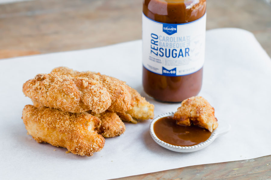 Air Fryer Keto Chicken Tenders Recipe - 4.3 Net Carbs - Ketofocus.