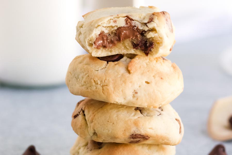 a stack of keto cookies