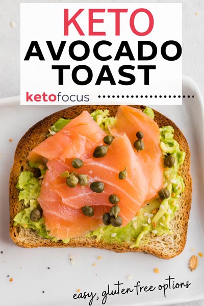 smoke salmon on a piece of avocado toast with capers on top