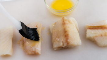 Brush Cod with butter