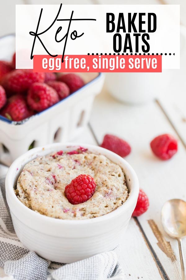 a ramekin with keto oatmeal