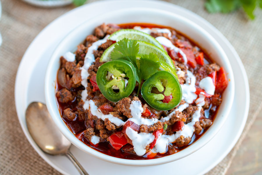 keto instant pot chili with jalapenos