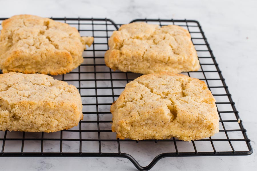 biscuits on a wire rack