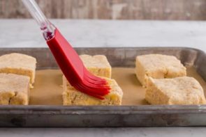 biscuits on a baking tray ready to cook