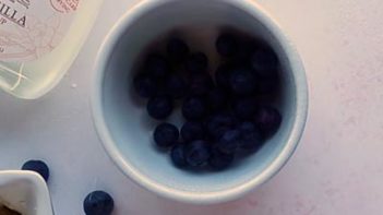 blueberries in a ramekin