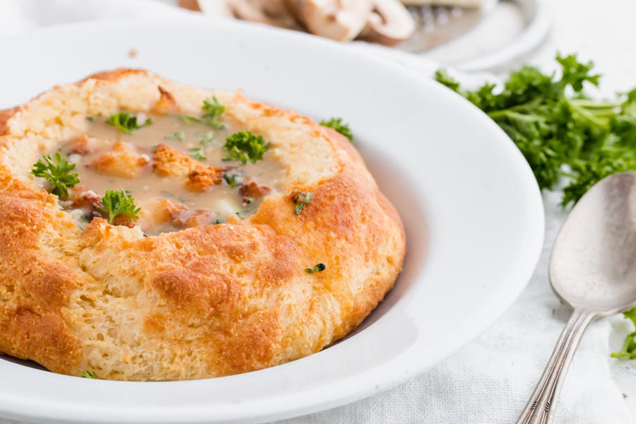 crusty low carb bread bowl