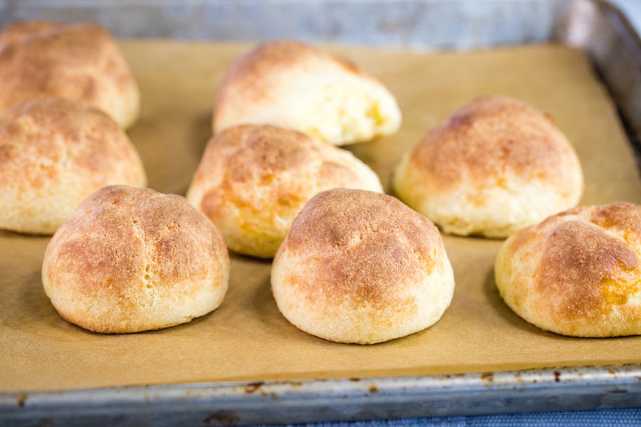 keto bread on a baking tray