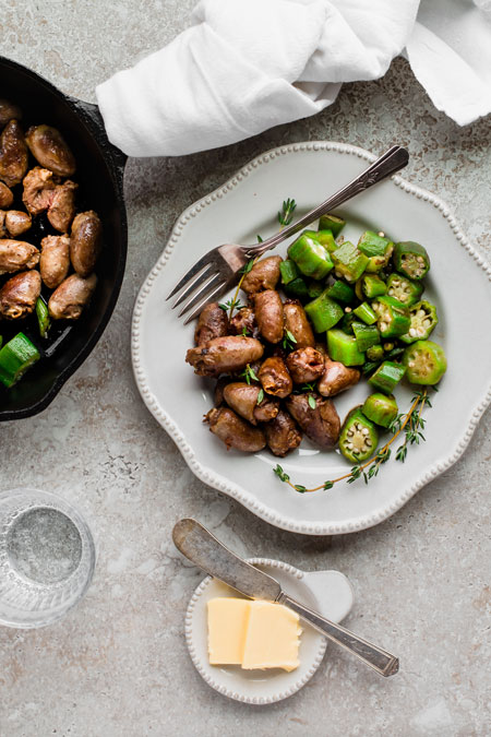 butter chicken hearts