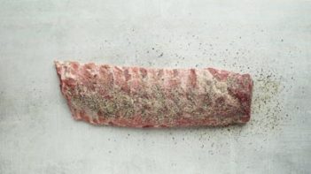 seasoned ribs on the counter