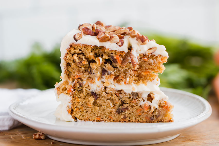 {Sugar-free} Low Carb Keto Carrot Cake made w/ Almond Flour