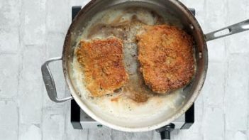 pork panko crust cubed steak