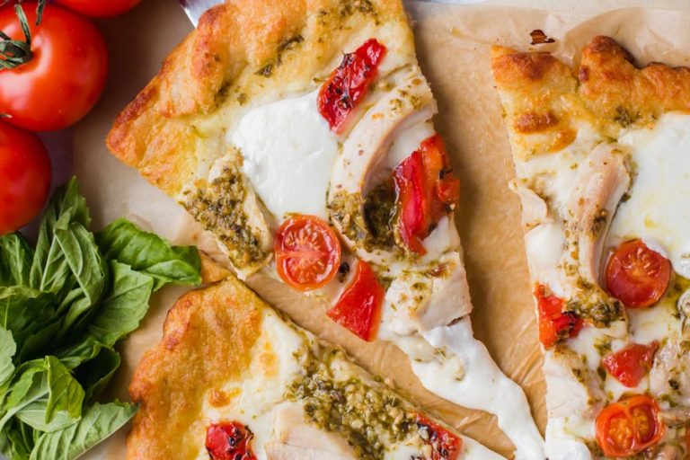 Keto Chicken Pesto Pizza Recipe Ketofocus