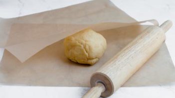 rolling out fathead dough