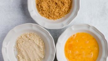 three bowls with almond flour