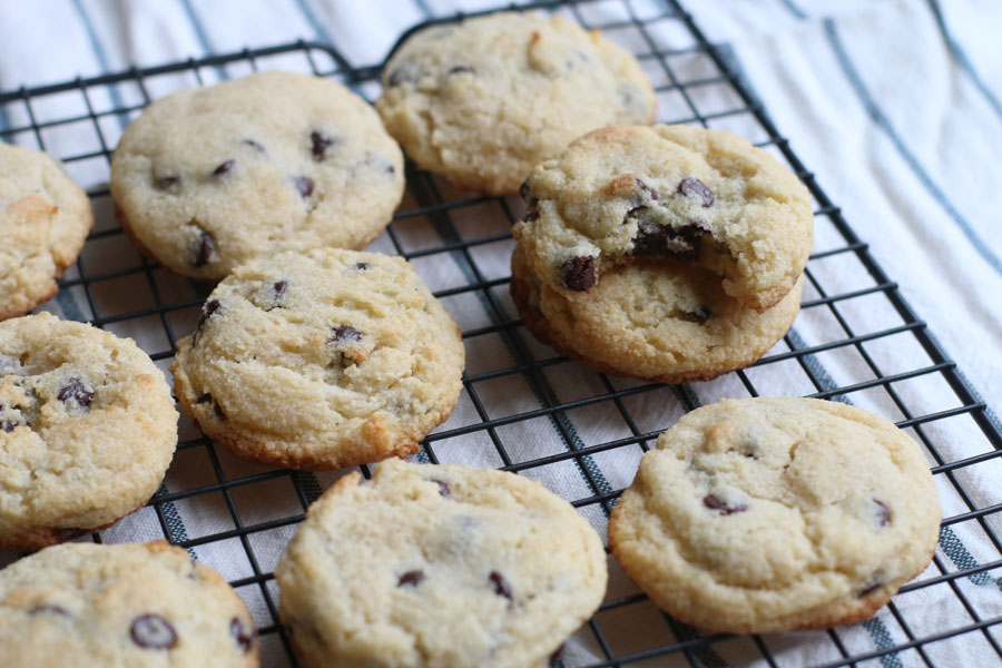 keto cookies cooling on a rack