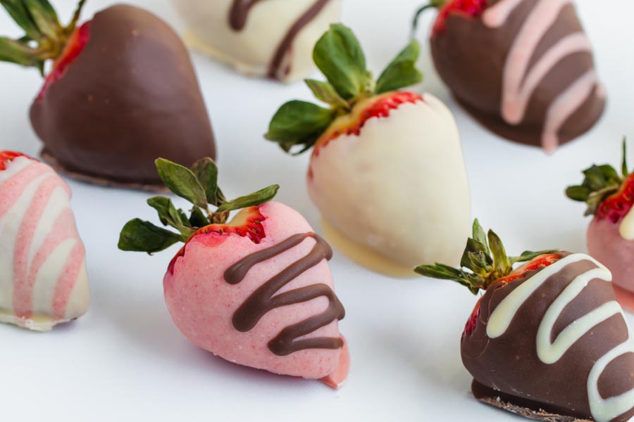 keto chocolate covered strawberries for a present