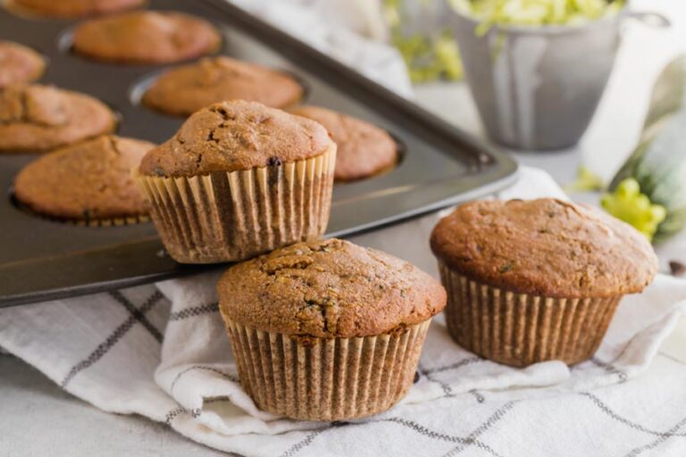 Bakery Style Keto Chocolate Zucchini Muffins