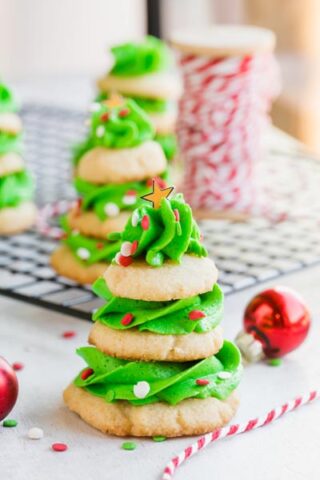 Keto Christmas Tree Cookies