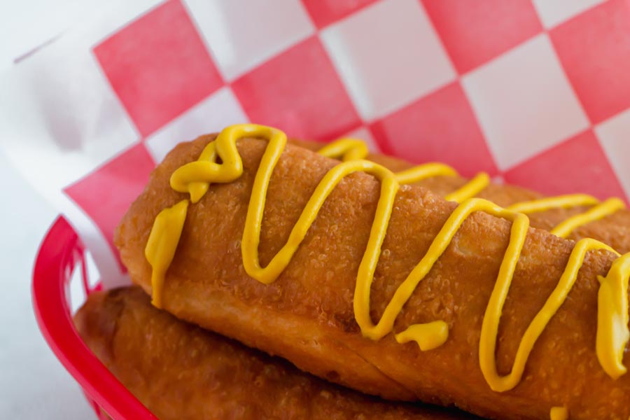 keto corn dog crunchy breading