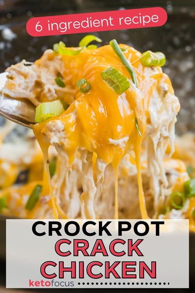 A spoon holding a scoop of shredded chicken with melted cheese pulling down.