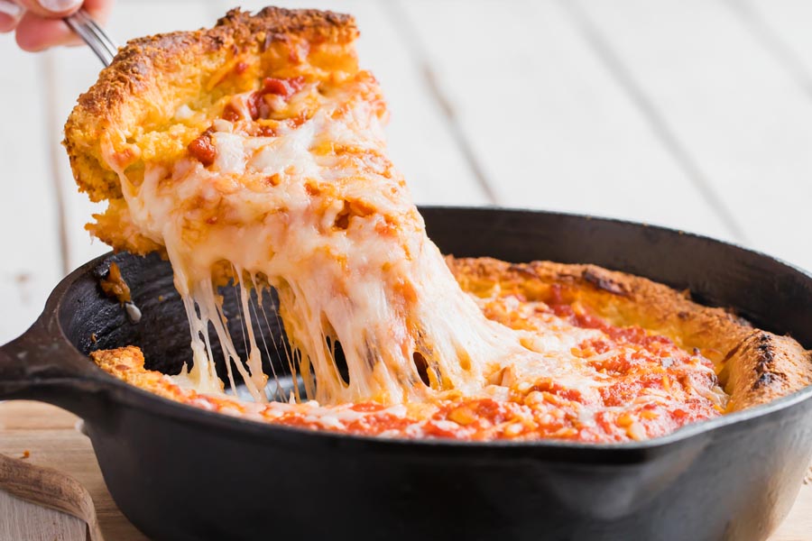 Keto Deep Dish Pizza Recipe - Ketofocus