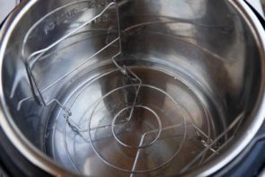 trivet inside the liner of an instant pot