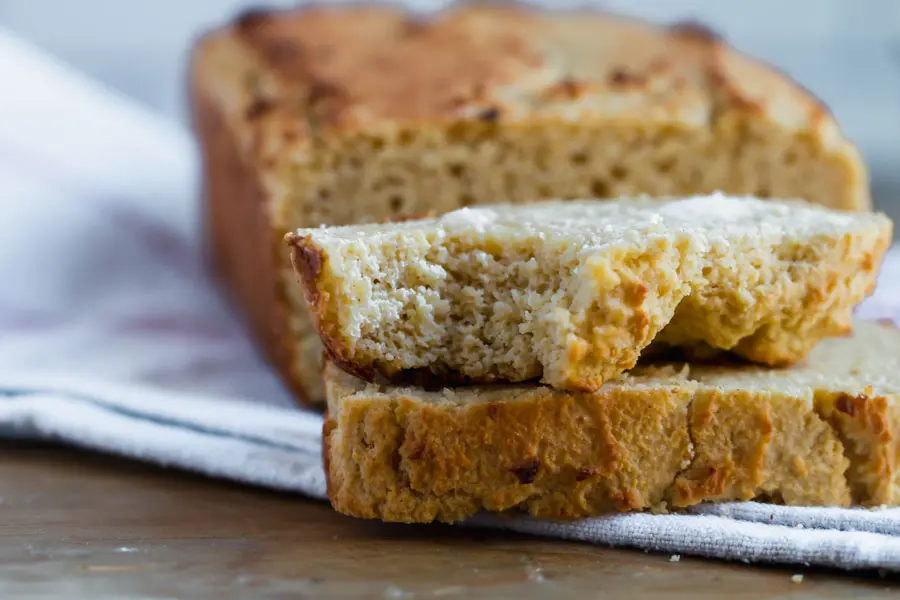 bite out of the keto egg loaf