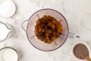 coffee ice in a blender