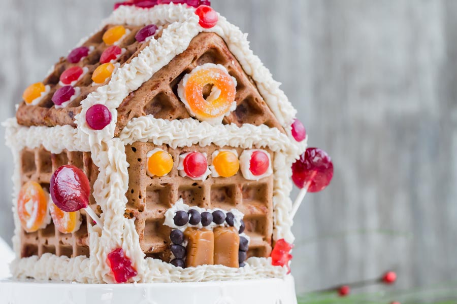 keto gingerbread house put together