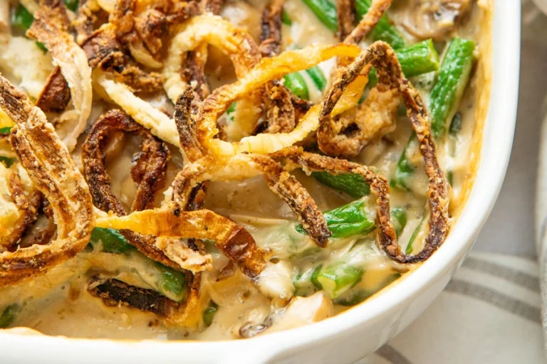 The BEST Keto Green Bean Casserole