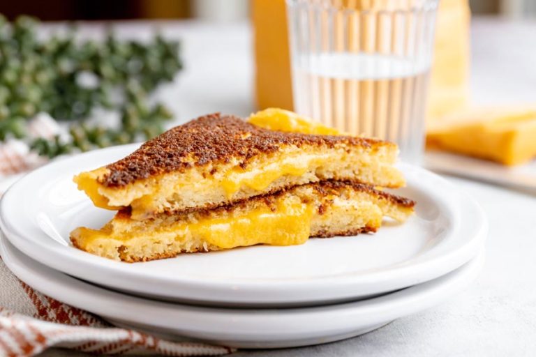 Keto Grilled Cheese (VIDEO + Air Fryer Instructions)