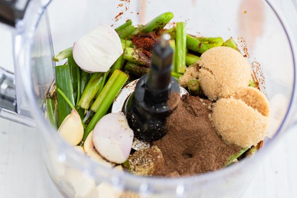 ingredients in a food processor bowl